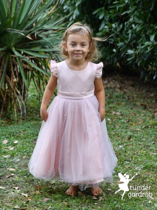 EMMA - mályva színű elegáns kislány alkalmi ruha